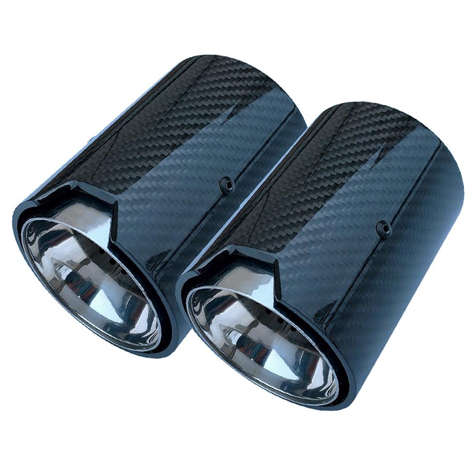 

2PCS Real Carbon Fiber Exhaust Pipe Muffler tip For BMW M Performance exhaust pipe M2 F87 M3 F80 M4 F82 F83 M5 F10 M6 F12 F13234E