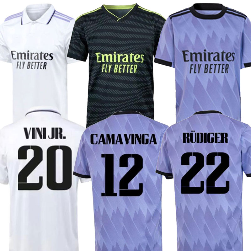 

22 23 BENZEMA soccer jerseys football shirt VINI JR CAMAVINGA 120th ALABA HAZARD ASENSIO MODRIC MARCELO REAL MADRIDS Final 2022 2023 camiseta men kids kit uniforms, Adult shirt