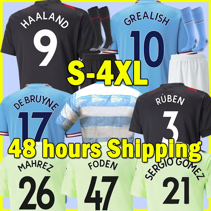 

XXXL 4XL HAALAND soccer jersey 22 23 GREALISH STERLING MANS CITIES MAHREZ DE BRUYNE FODEN FERRAN BERNARDO G.JESUS MENDY foden 2022 2023 football shirt 48 hours ship, 22-23 home patch