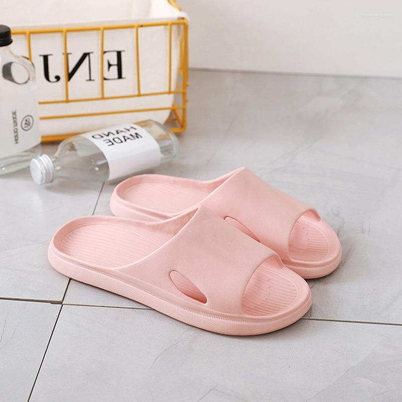 

Sandals Indoor Couples Home Bathroom Non-Slip Soft Slide Slippers Flip Flops Shoes Women Summer Thick Bottom In