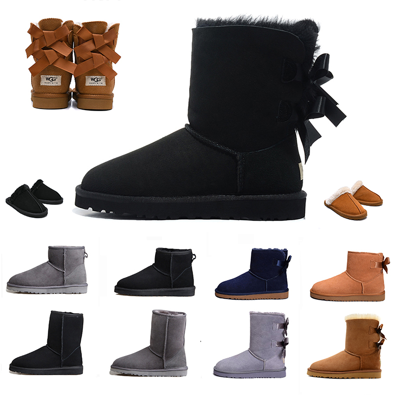 

2022 designer women snow boots luxury triple black chestnut purple pink navy grey fashion classic ankle short boot womens ladies girls booties winter shoes 36-41, Color#33