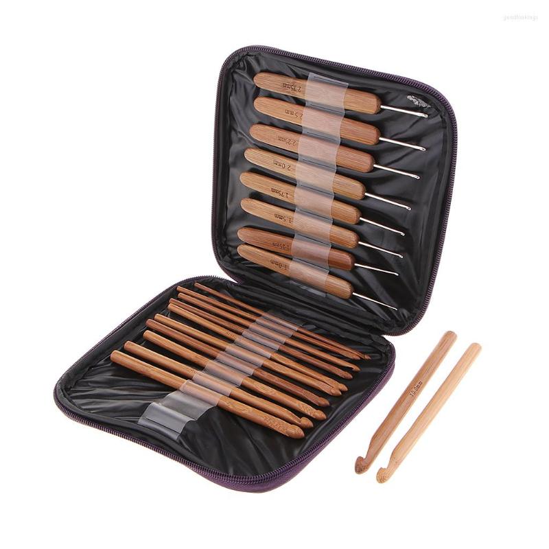 

Tattoo Needles Handcraft Crochet Hooks Set - Hard Handle Blunt Kit With Storage Bag 20pcs Different Sizes Knitting