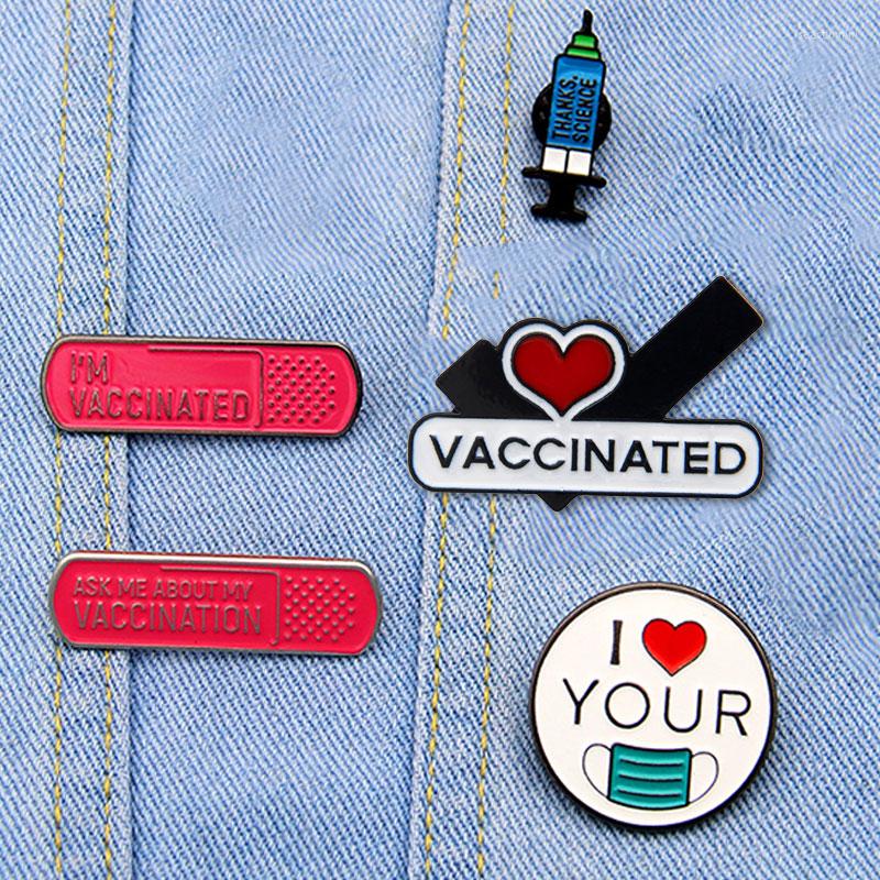 

Brooches Creativity Commemorative Meaningful Badges Geometry Exquisite Brooch Cute Vaccination High Quality Pins