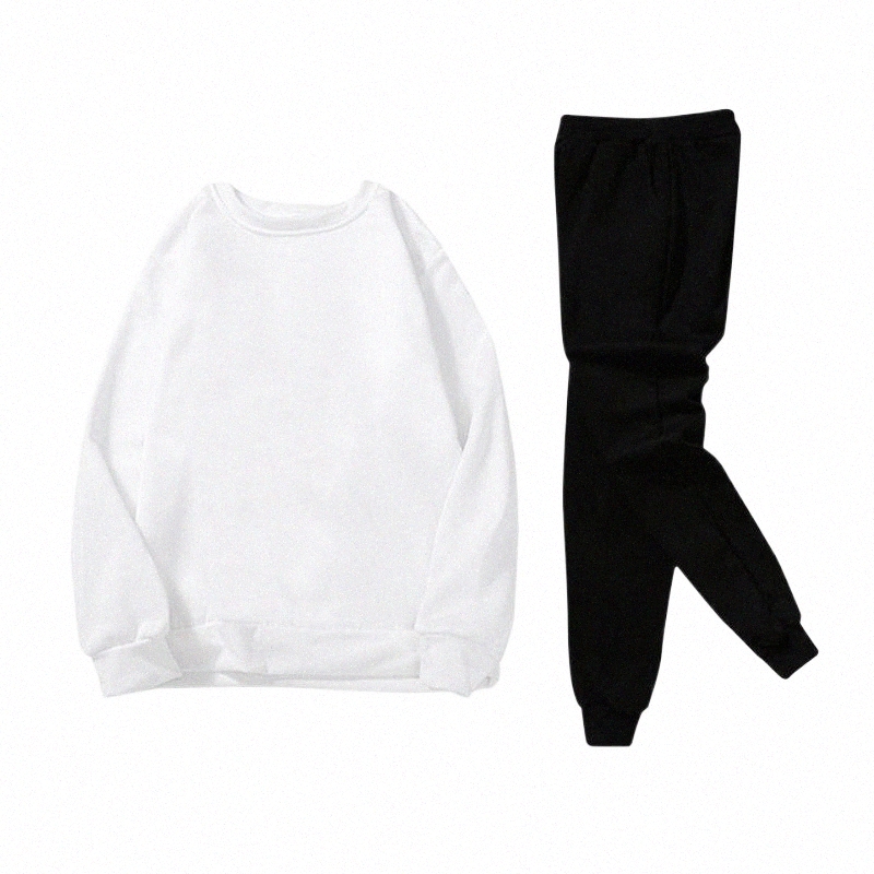 Men's Tracksuits men's Tracksuits Men And Women Shirt Top Set Autumn Winter Leisure Printed Soft Long Sleeve Hooded Sweater Pants Sport