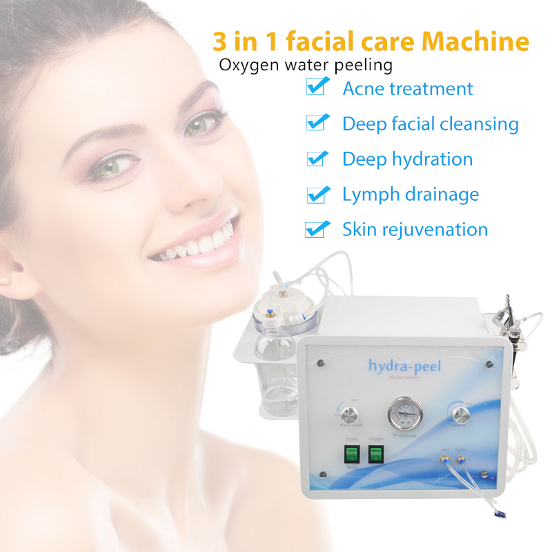 

Portable 3 in 1 Microdermabrasion hydrodermabrasion machine oxygen infusion and gentle exfoliation for spa salon beauty home use