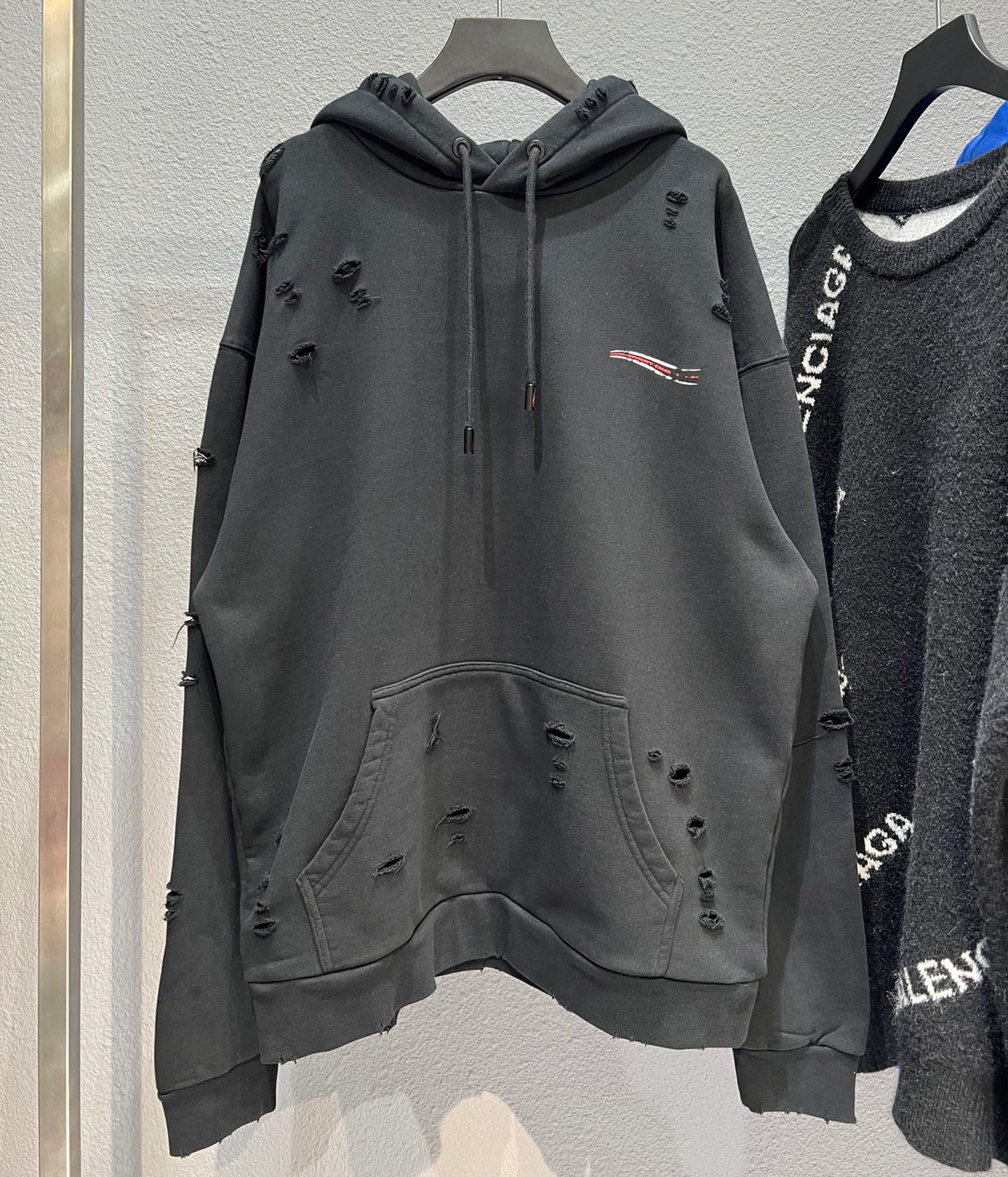 

Men' Plus Size Hoodies & Sweatshirts in autumn / winter 2022acquard knitting machine e Custom jnlarged detail crew neck cotton 5s5ss0r, Black