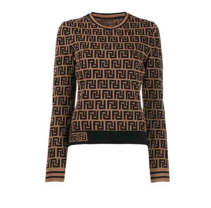 

New Sweater Women's Autumn Round neck striped fashion Long Sleeve Women High End Jacquard Cardigan knitting Sweaters Coats A01, Explain