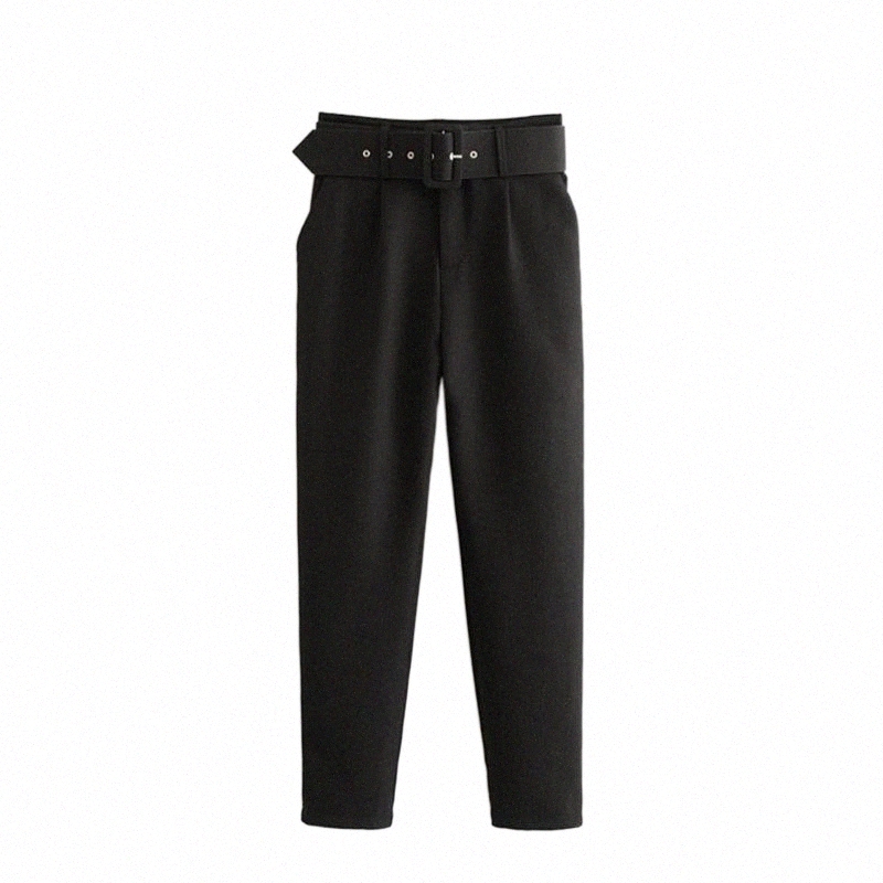 

Women's Pants & Capris office Black Suit Pants Lady With Belt High Waist Solid Long Trousers Women Fashion Pockets Streetwear Pantalones Women's & Capris K5qS#, Beige