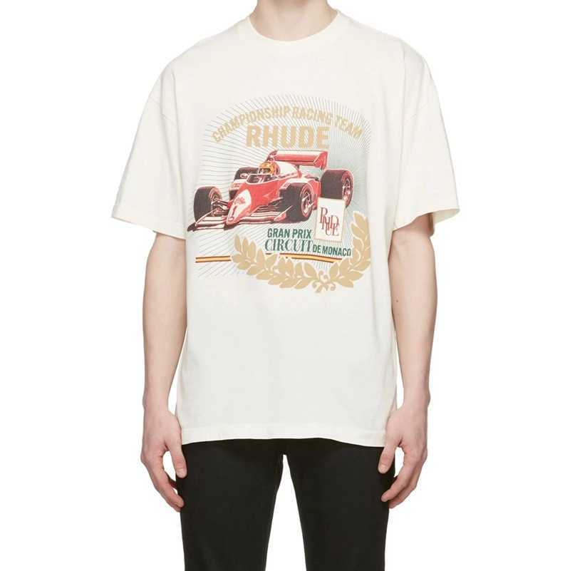 

Rhude F1 Men' T Shirt Classic Formula 1 Fans Limited Edition Short Sleeve Top, White