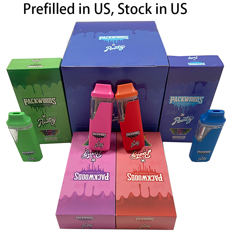 

Electronic Cigarettes Runtz x Packwoods Disposable vape pens with prefilled Rechargeable Battery Full Pen Tank 1ml Vaporizer with Newest packing