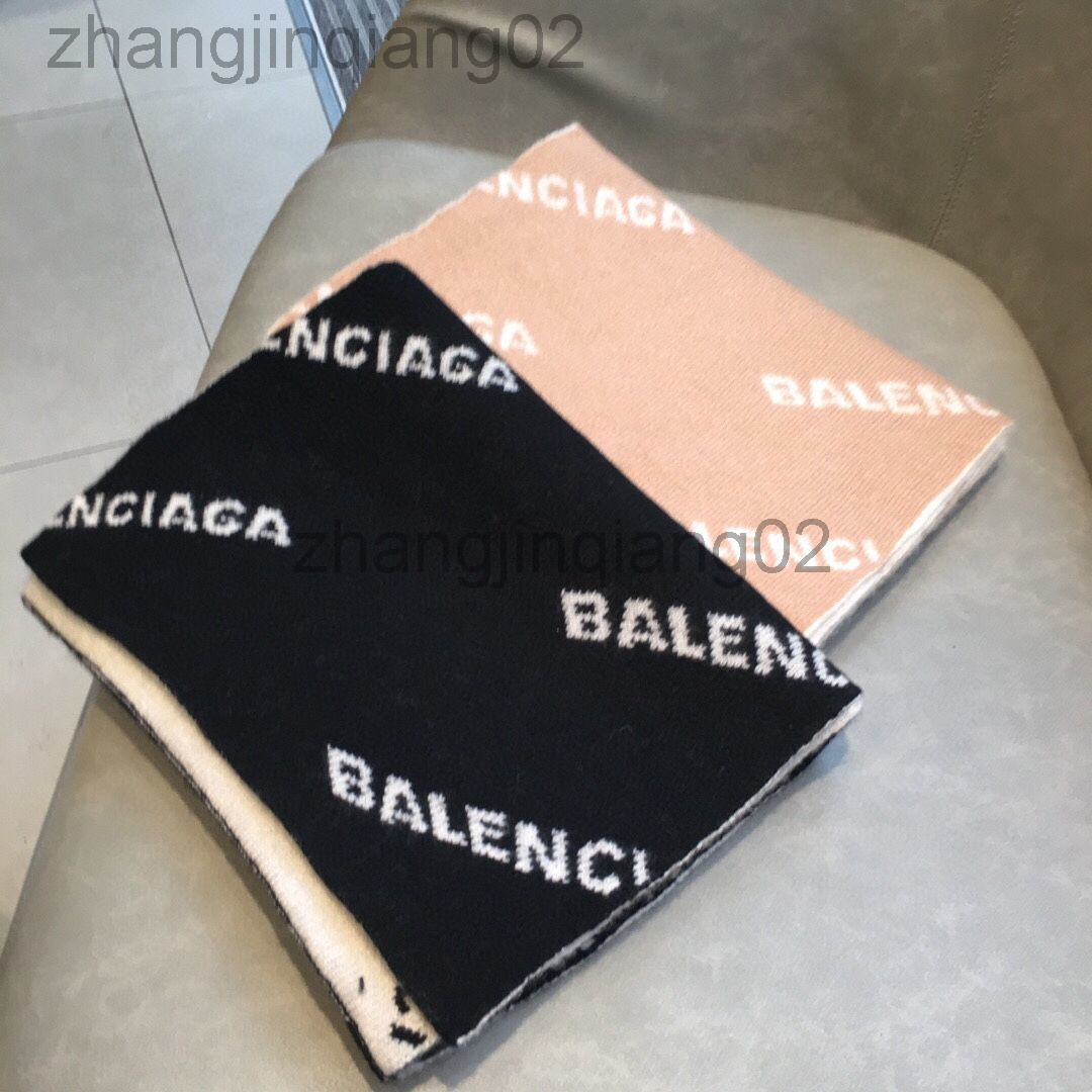 

Designer Cashmere Head Balanciagas Scarf For Woman Mens Autumn Winter New Fashion Brand Shawl European American Knitted Scarves Warmth Balenciga Scarf