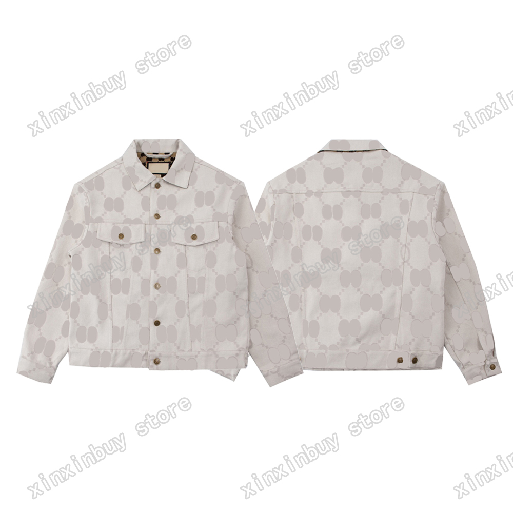 

xinxinbuy Men designer Coats Jackets Jacquard knitted Long Sleeve Webbing women black white blue S-XL, Multi