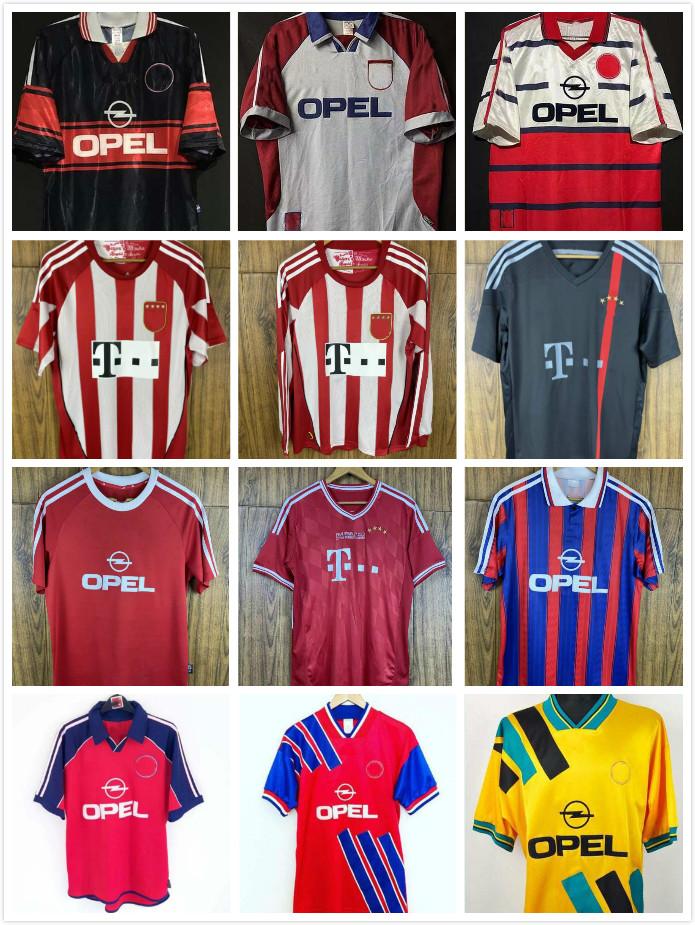 College Wear 93 94 95 96 97 98 99 00 01 02 Bayern retro Soccer jerseys SANTA CRUZ DAEI PAPIN ELBER LIZARAZU EFFENBERG SCHOLL football shirts-image-798701972