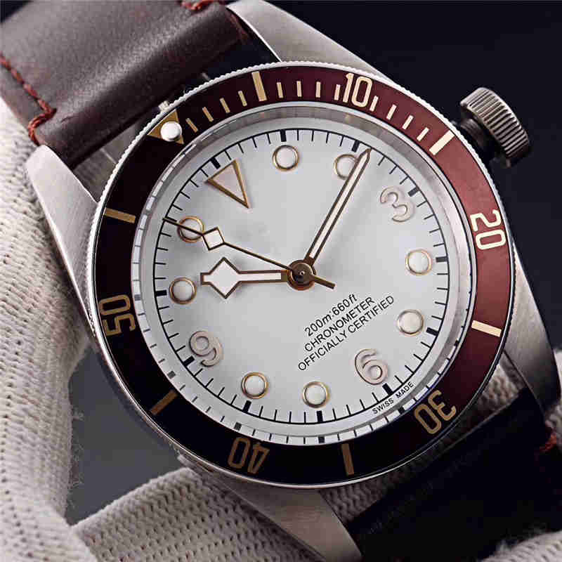 

AAA high quality business men's watch fashion simple wind TUDO leather watchband automatic machinery