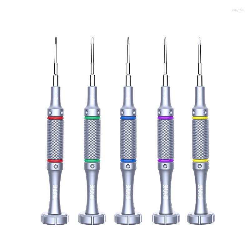 Ensembles d'outils à main professionnels JC Aixun Jeu de tournevis S2 Tête de roulement Torx T2 Y0.6 Pentalobe Démontage Réparation de téléphone
