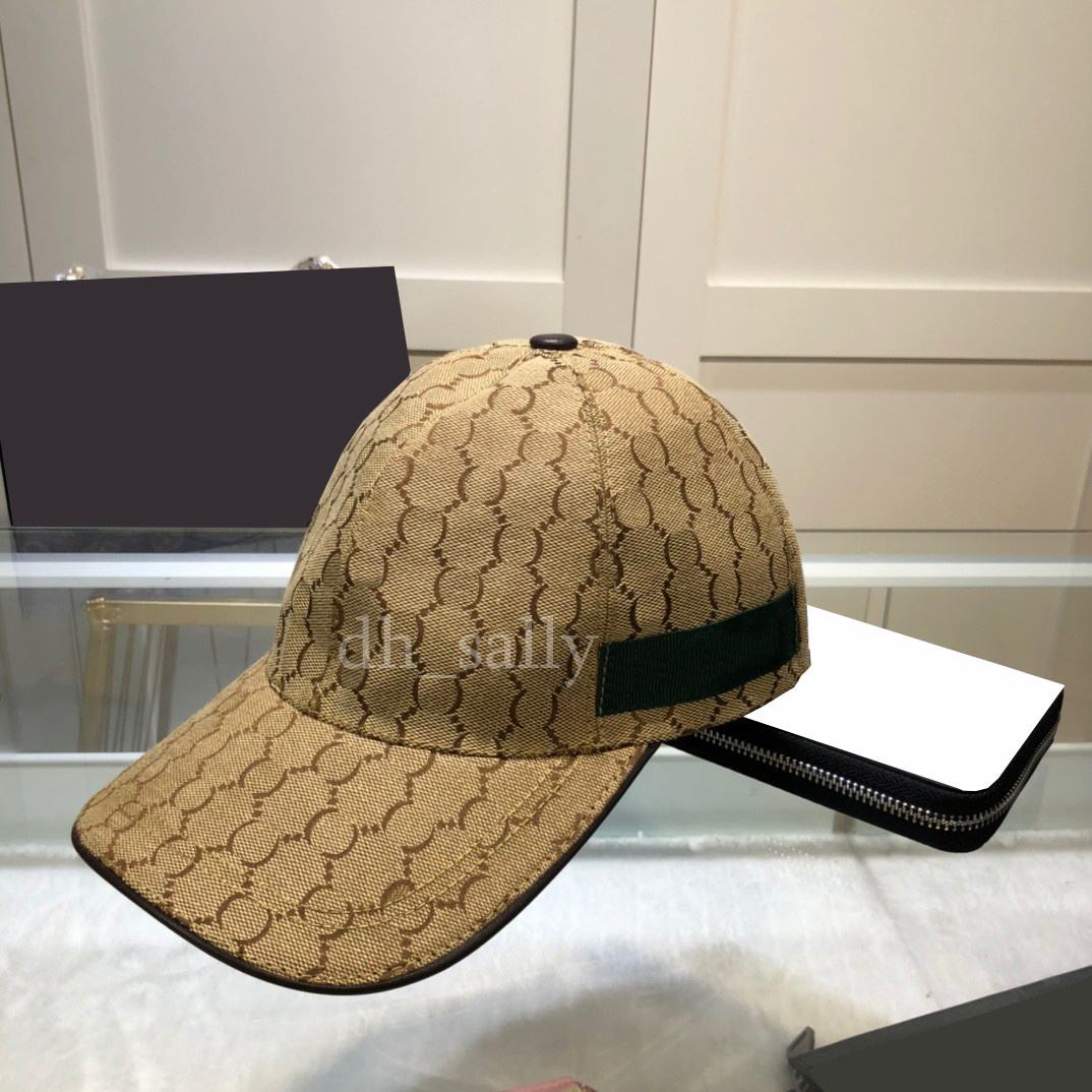 

Canvas Fabric Snapbacks Hat Designer Fashion Stripe Cap Men Women Sunscreen Hats Casual Style Adjustable Caps, Grey