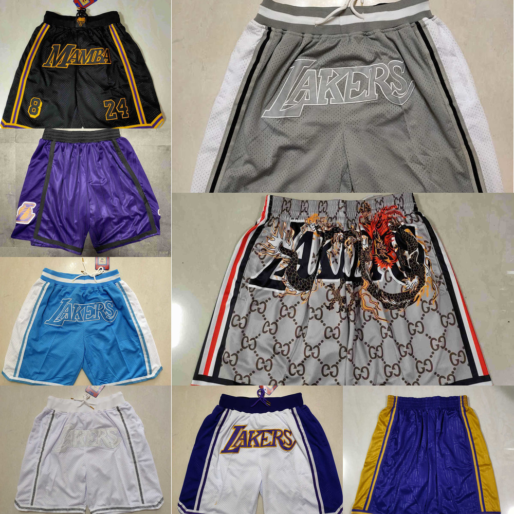 

Basketball Shorts Los Angeles''Lakers''men Throwback pocket purple, Color
