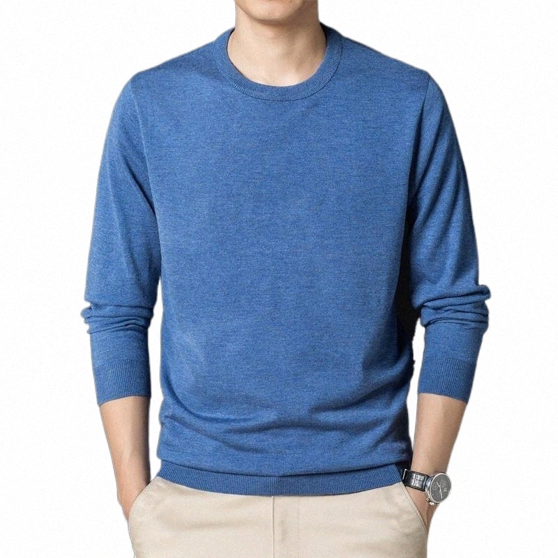 Men's Sweaters men's Sweaters High Quality Mens O-Neck Wool Knitting Clothing Spring & Autumn Casual Slim Sweater Male Long Sleeve Jump