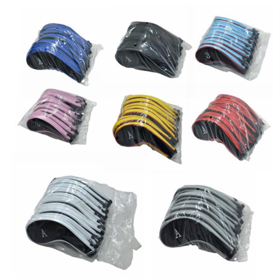 

10Pcs Golf Club Head Covers Iron Putter Protective Case Head Protector Bag for Golf Sports 8 Colors296i