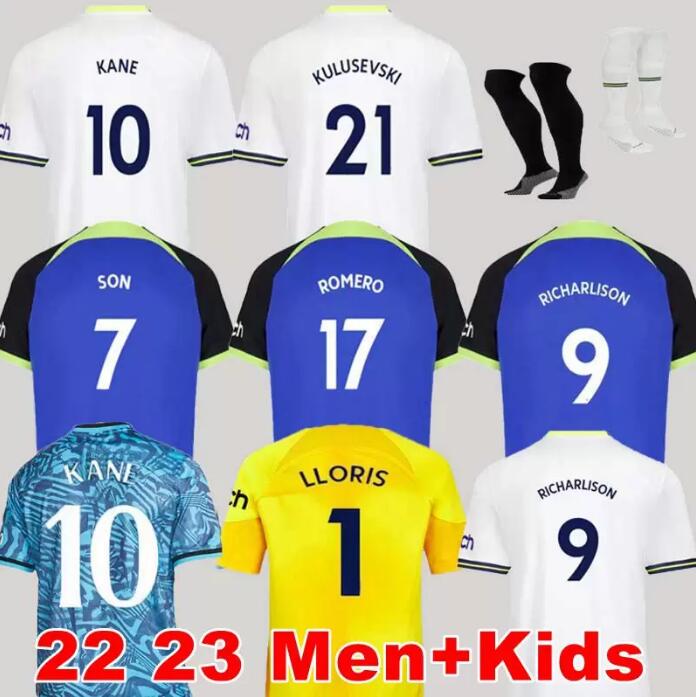 

22 23 hot SPURS Soccer Jerseys KANE SON KULUSEVSKI HOJBJERG colorful Away 2022 2023 LUCAS Third 3rd Football kit shirt home tops, 22/23 away
