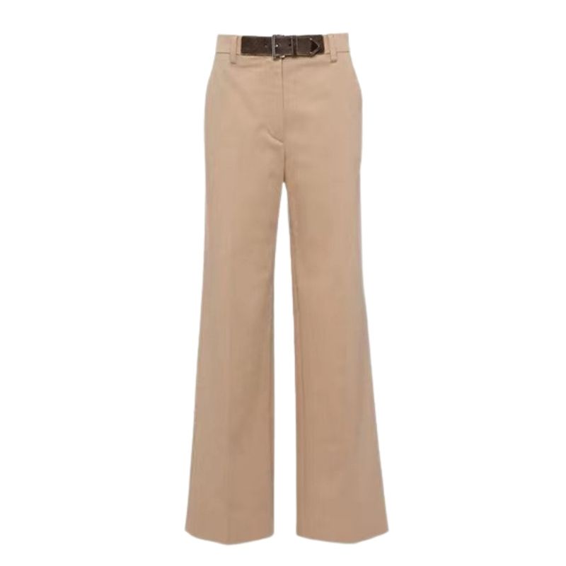 

2022 women designer pants with letter triangle pattern girls female high end custom milan runway casual jersey jogging outwear suit long pant trousers, Black