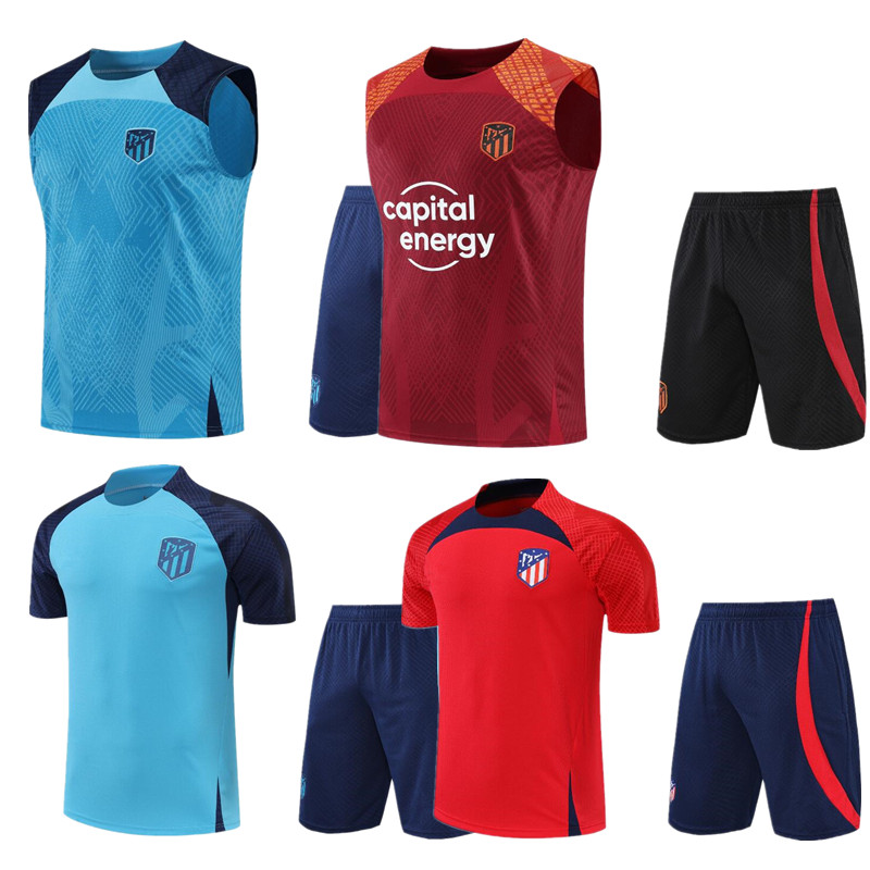 

R. DE PAUL soccer training vest 22 23 JOAO FELIX 2022 MadridS M. LLORENTE Correa camiseta football shirts men kit GRIEZMANN Cunha CARRASCO Atletico, White