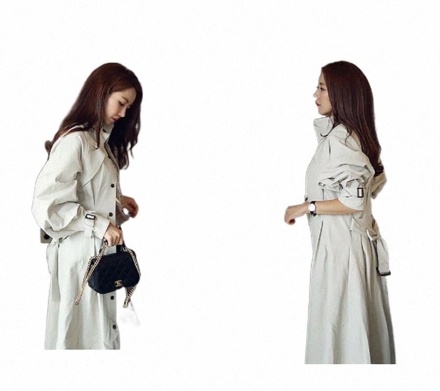 Women's Trench Coats women's Trench Coats Arrival High Quality Women Fashion Comfortable Loose A-line Coat Professional Temperament Out-image-798395664