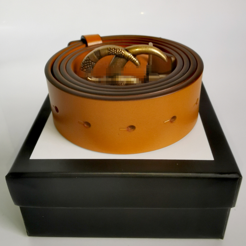 

2022A designers Belts Classic fashion luxury casual letter G smooth buckle womens mens leather belt width 3.8cm with black box