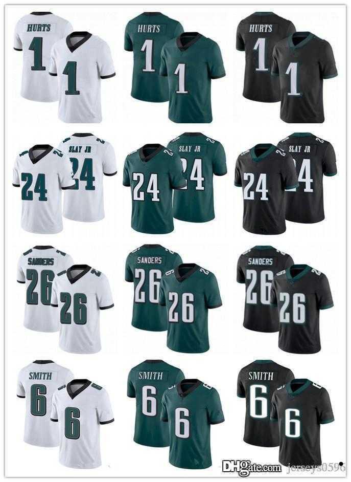 

College wearMen Philadelphia''Eagles''jersey 6 DeVonta Smith 26 Miles Sanders 20 Brian Dawkins 24 Darius Slay Jr. 1 Jalen Hurts Football Jer, Color