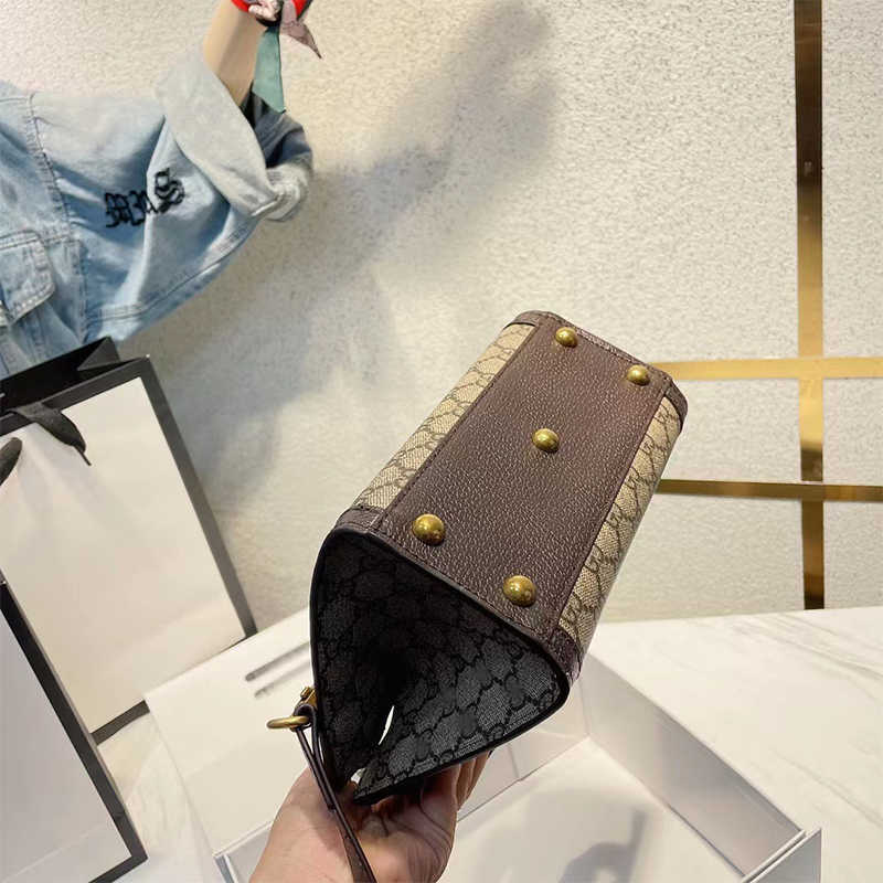 

Designer bag Women's Leather jumbo s Printed Diana Mini Tote Bags Hardware Bamboo Handles Female Shoulder Crossbody Beach Shopping Bag Handbag