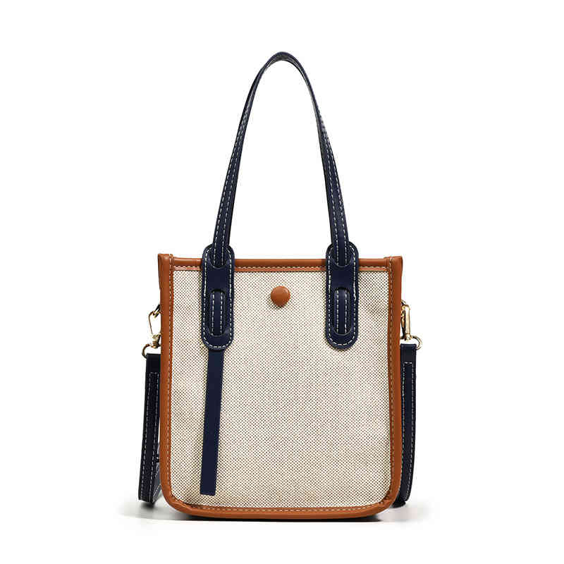 

Bags Contrast Tote Bag 2022 new trend handbag messenger bag Purses, Blue