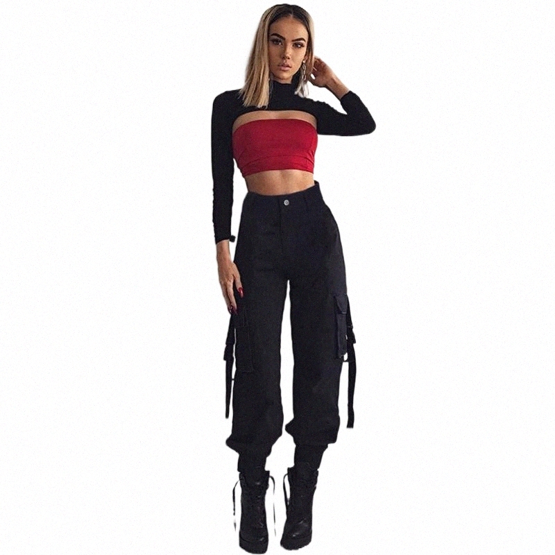 

Women' Pants & Capris women Korean Casual Loose Harem Pants Sports Fashion Solid Color High Waist Beam Feet Trousers With Pocket Women' & Capris 32iv#