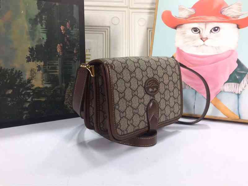 

Bags New flower retro series double canvas Single Shoulder Messenger flap organ bag men's and women's postman Purses, Pvc brown