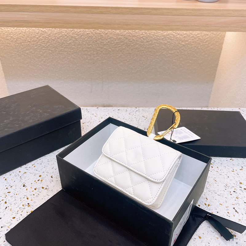

high quality designer bag fashion cute luxury totes bags wallet coin purse leather famous handbag classic quilt lady wallet holders 8 colors, Grey