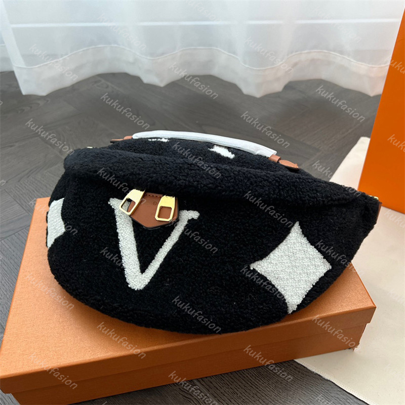 

2023 Teddy Bumbag Designer Waist Bag Women Cross Body Bag Mens Fluffy Shoulder Bags Waist Belts Fuzzy Bum Bag Crossbody Handbags Fannypack, L2