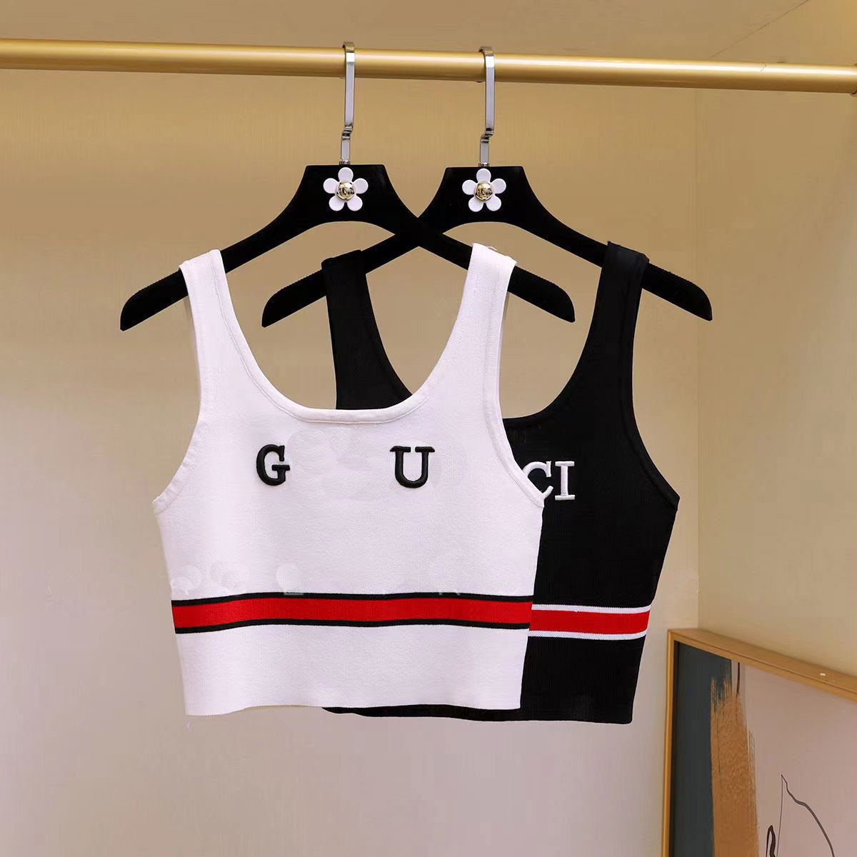 Summer white female Camis crop top embroidered sexy shoulder off black tank casual sleeveless halter top blouse S XL