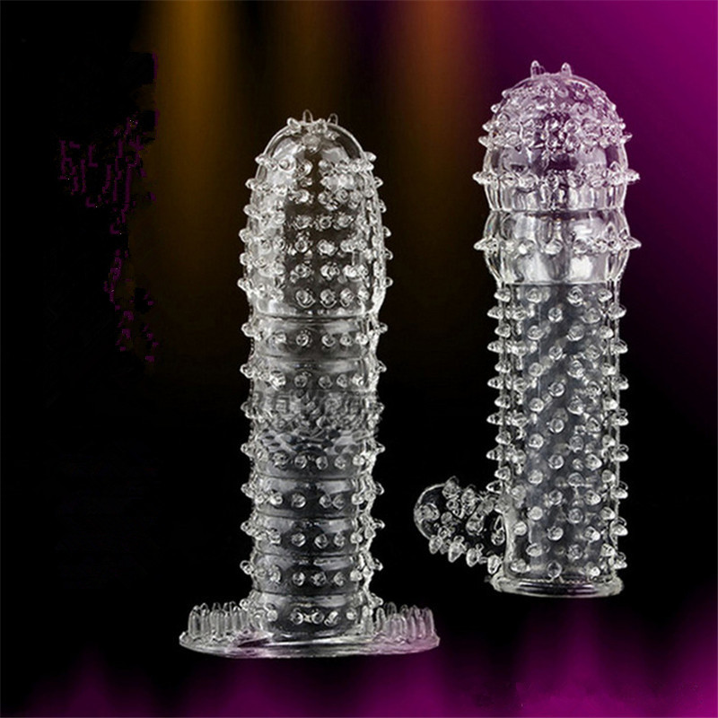 

Sex toys Massagers Crystal Penis Ejaculation Delay Sleeve Cock Erection Ring vaginal Sexual Aid Adult product, Black