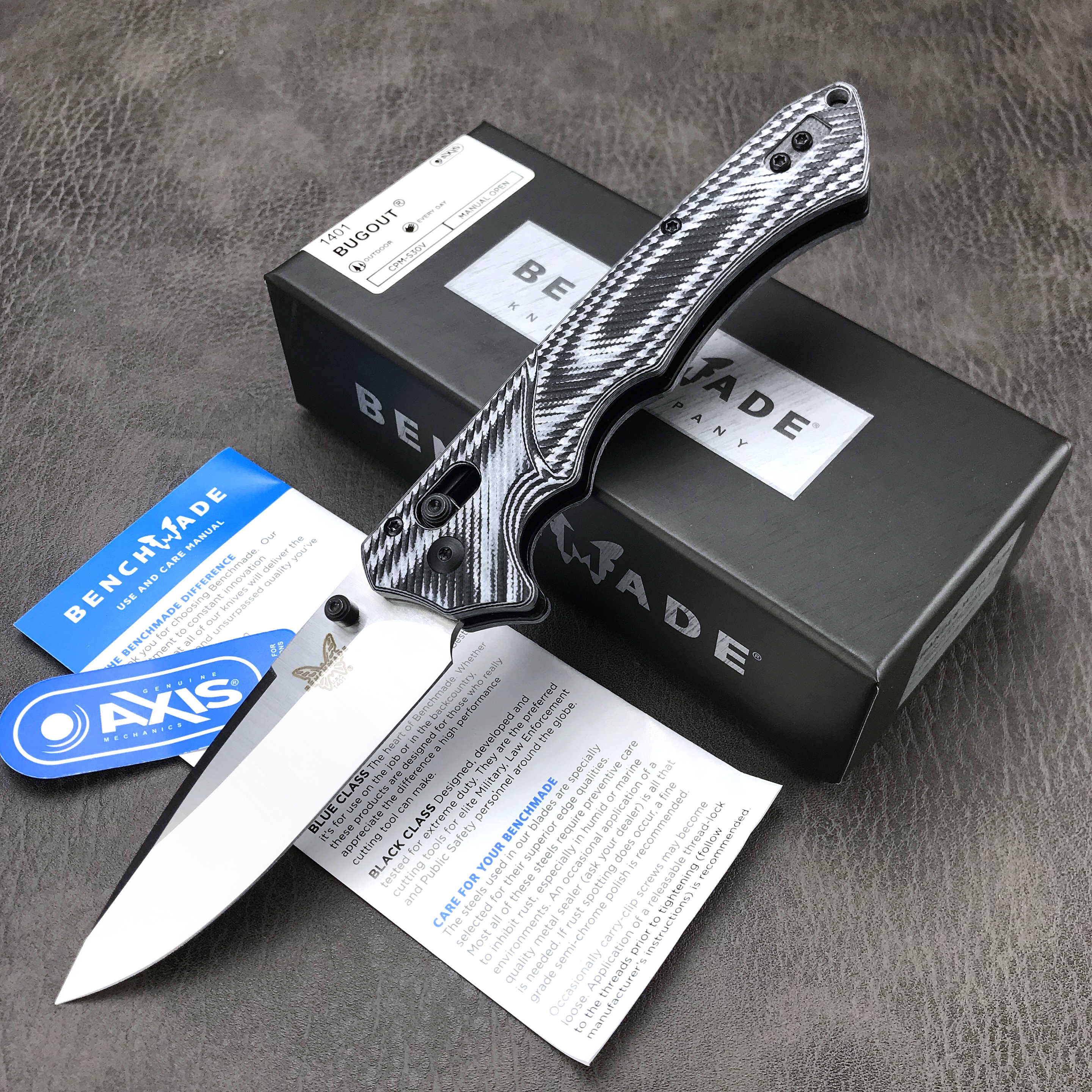 

Benchmade 615 MINI RUKUS S30V Knife Drop Point Double Color G10 Handles Sanded or Black Titanium