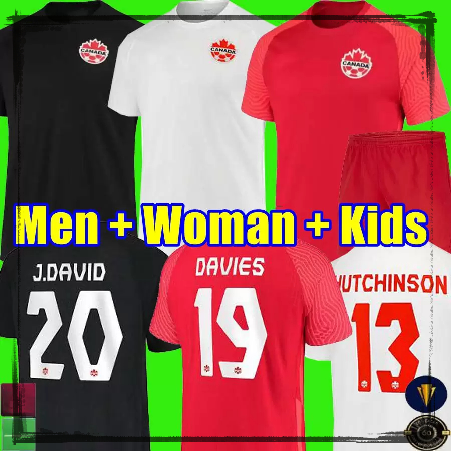 

22 Canada Soccer Jerseys DAVIES DAVID Osorio MEN WOMAN 2021 2022 home away national team EUSTAQUIO HUTCHINSON CAVALLINI LARIN HOILETT football shirts BUCHANAN, Home adult world