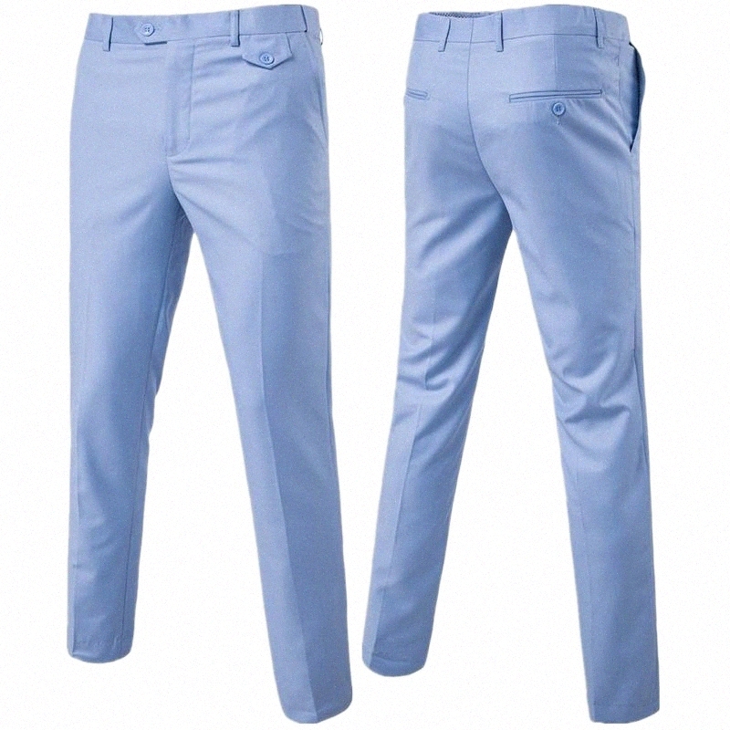 Costumes pour hommes Blazers Costumes masculins Blazers Qualit￩s Pantalons de costume pour hommes Solid Color Casual Business Office Tableau de m