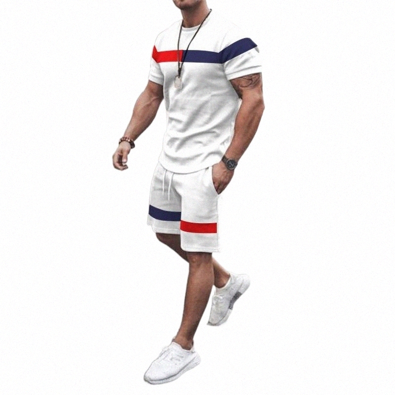 Men's Tracksuits men's Tracksuits Summer Men's T-Shirt Set Comfortable And Cool Men Tracksuit Shorts Outfits Sportswear Oversized Clo