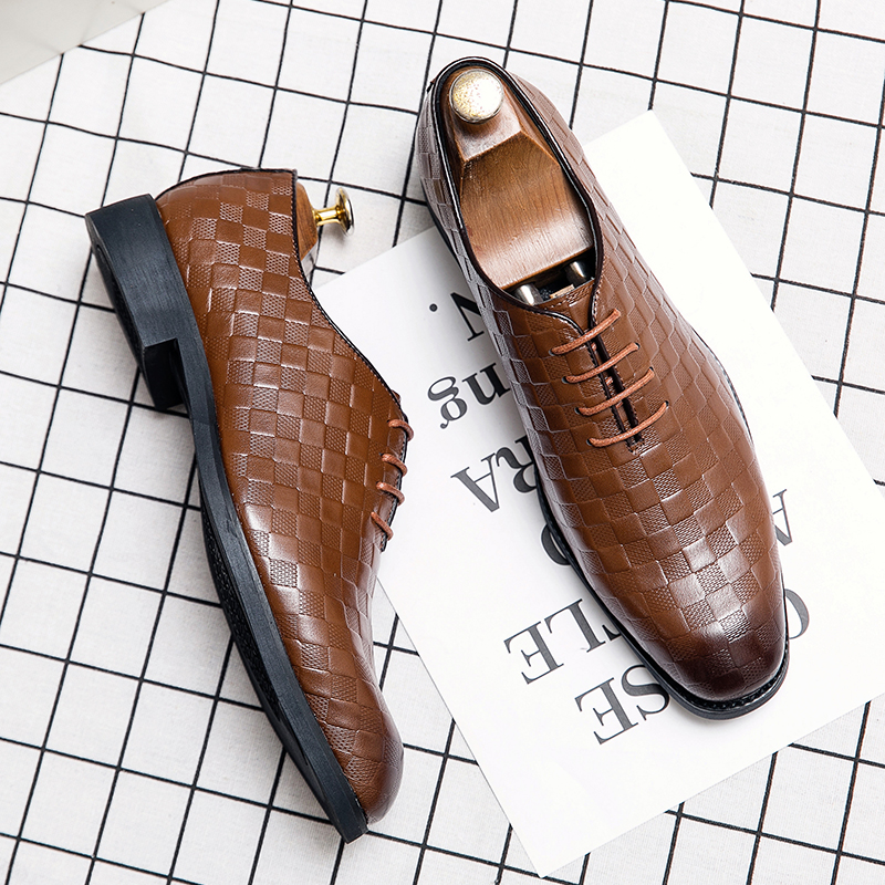 Loafers Men Shoes British Embroidery Faux Suede Round Head Metal Buckle Fashion Business Casual Wedding Party Daily AD138
