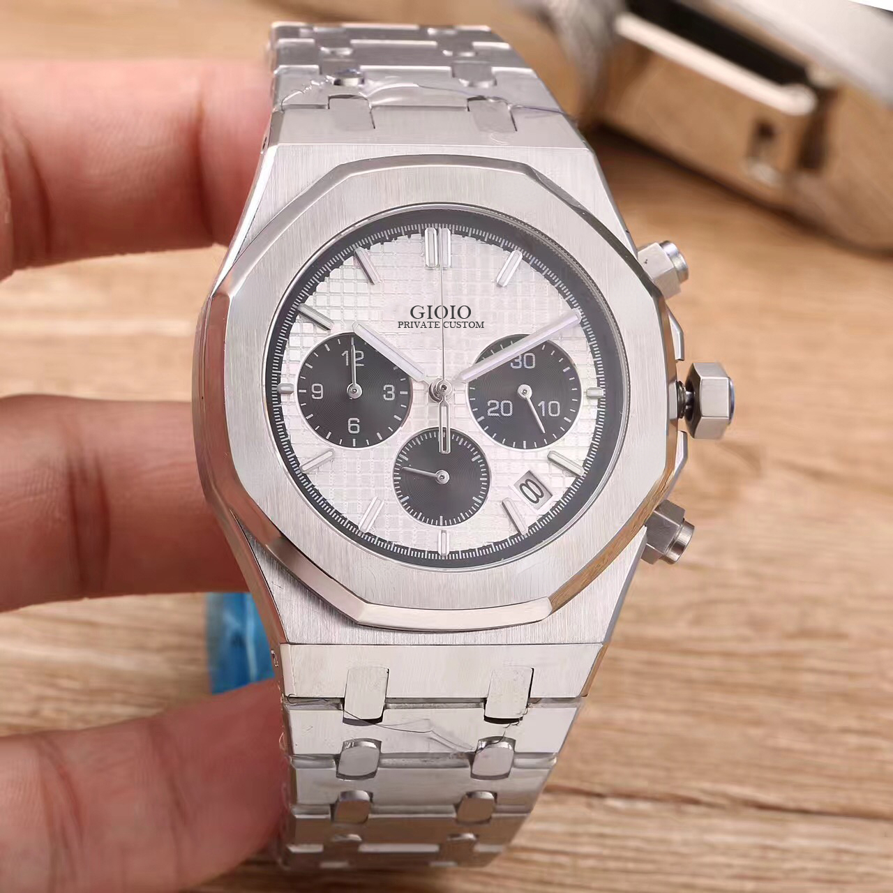 

Men Watch Quartz Chronograph watch Rose Gold Black12540805011050150508884150058