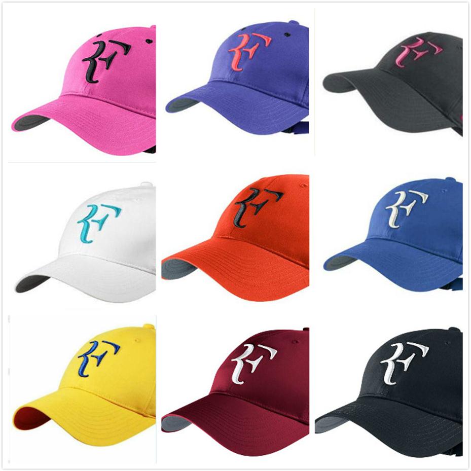

Roger Federer RF Hybrid Baseball Caps Hat Breathable Adjustable 2018 New Men and Women Reflective Tennis Sports Running Cap283l, Sky blue