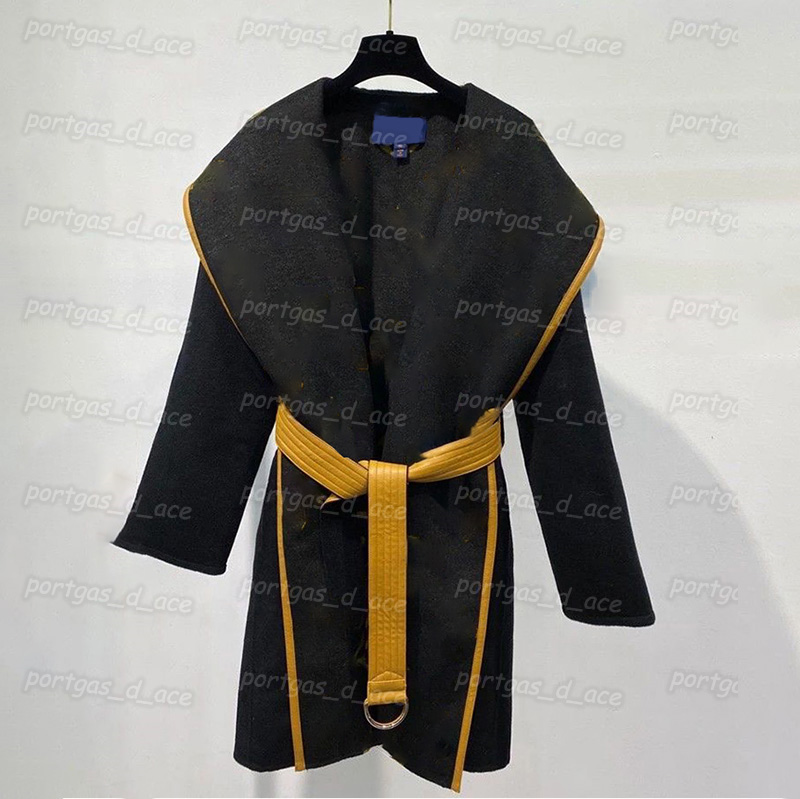 

Designers Womens Wool Coat Luxury Winter Long Sleeve Coats INS Fashion Woolen Coat 3 Color, Black .