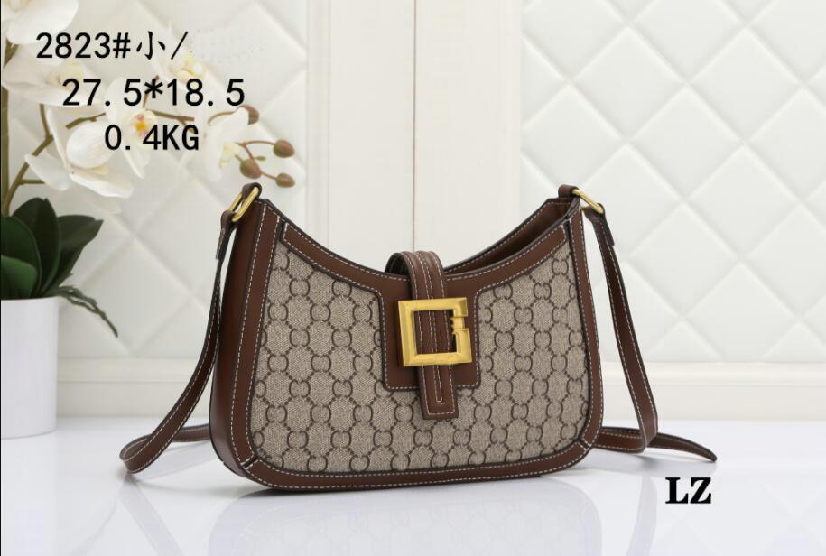 

Women Cross Body bag 2023 Designer Chain Blondie under Arm Bag Single Shoulder Axillary Bags Women Hbag Purse Canvas Cowhide Leather Claic Letters Interloc, Deep blue