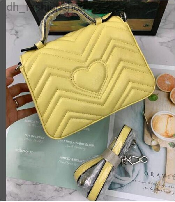

Top Quality Fashion Designer Women Bags Handbags Wallets Leather Chain Bag Crossbody Shoulder Messenger Tote Purse 7727 Multi Pochette, Yellow