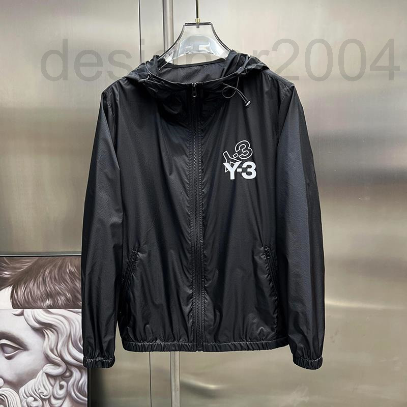 

Others Apparel designer 2022 summer new light skin clothes fashion brand Y3 letter printed casual hooded jacket sports sunscreen men RRB0