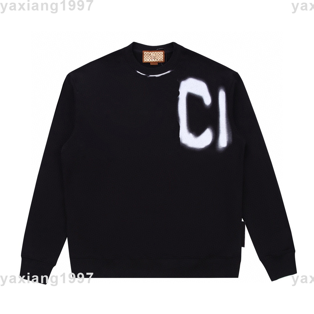 

Men's sweater high quality Mens hoodie sweatshirts italy style autumn and winter zipper jacket designer luxury double letter classic Men women alike clothin 405, Black