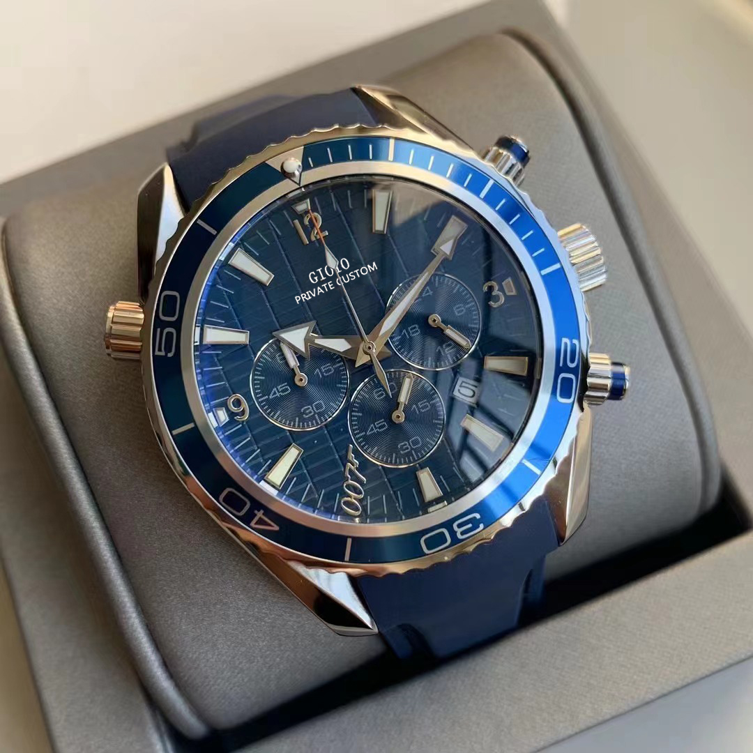 

Mens Quartz Chronograph Watch Black Blue95480095815810818164051058158158